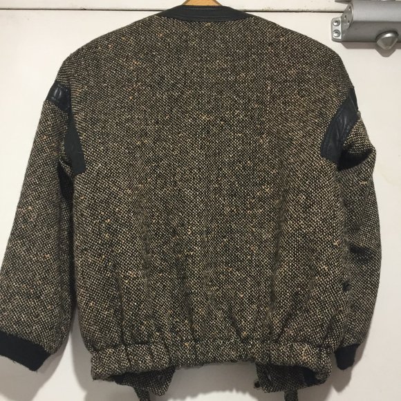 VINTAGE LINDZON WOOL LEATHER JACKETS SIZE XS - Picture 3 of 10